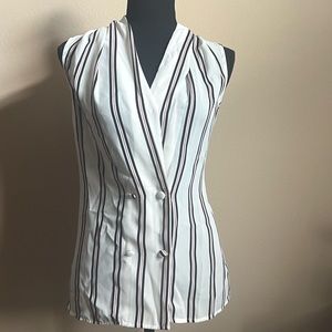 Who What Wear Vintage Striped Blouse